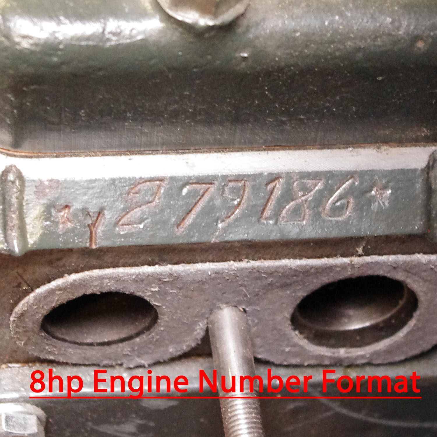 Engine & Chassis Numbers Vintage Car Parts